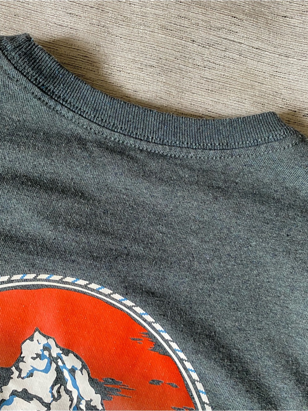 Patagonia Chouinard Graphic Men’s Short-Sleeve Pocket Tee in Charcoal Gray - Picture 10 of 11